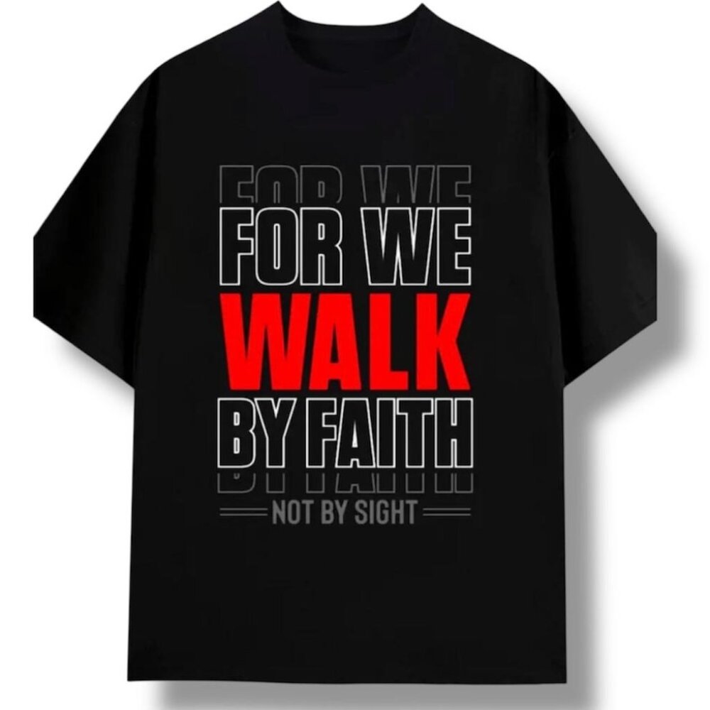 NEW - FAITH COLLECTION INSPIRED BLACK TSHIRT UNISEX - 016 SZ LARGE